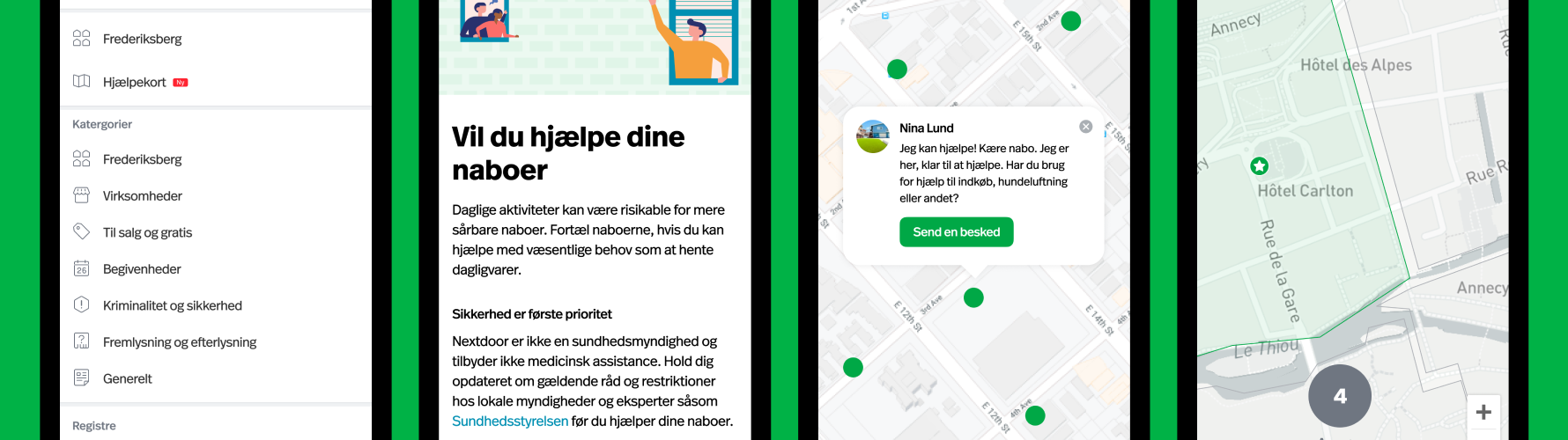 Nextdoor hjælpekort Danmark